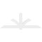 Ekena Millwork Redmond Architectural Grade PVC Gable Bracket, 96"W x 36"H x 4"D x 6"F, 9/12 Pitch GBP096X36X0406RED00 - alternate 3